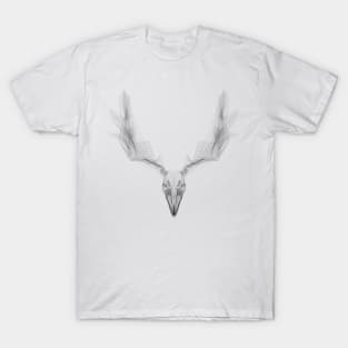 Wireframe Deer - Black T-Shirt